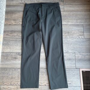 BYLT Basics Everyday Pant 2.0  Comfort Stretch Gray Green Viscose Sz 36